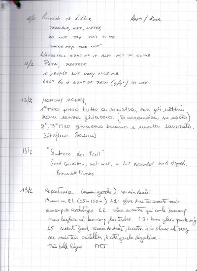 la barme ice book 13/02/2011