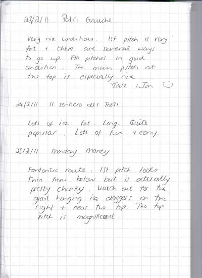 La Barme ice book 25/02