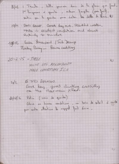 ice book 21.02.2015 at 07h00 -7,5°C